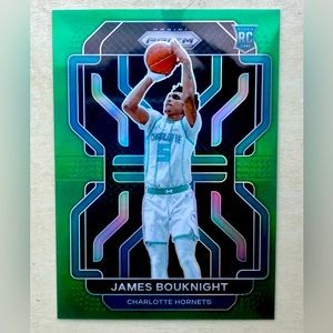 2021-22 Panini Prizm Green James Bouknight Rookie Card Charlotte Hornets #311